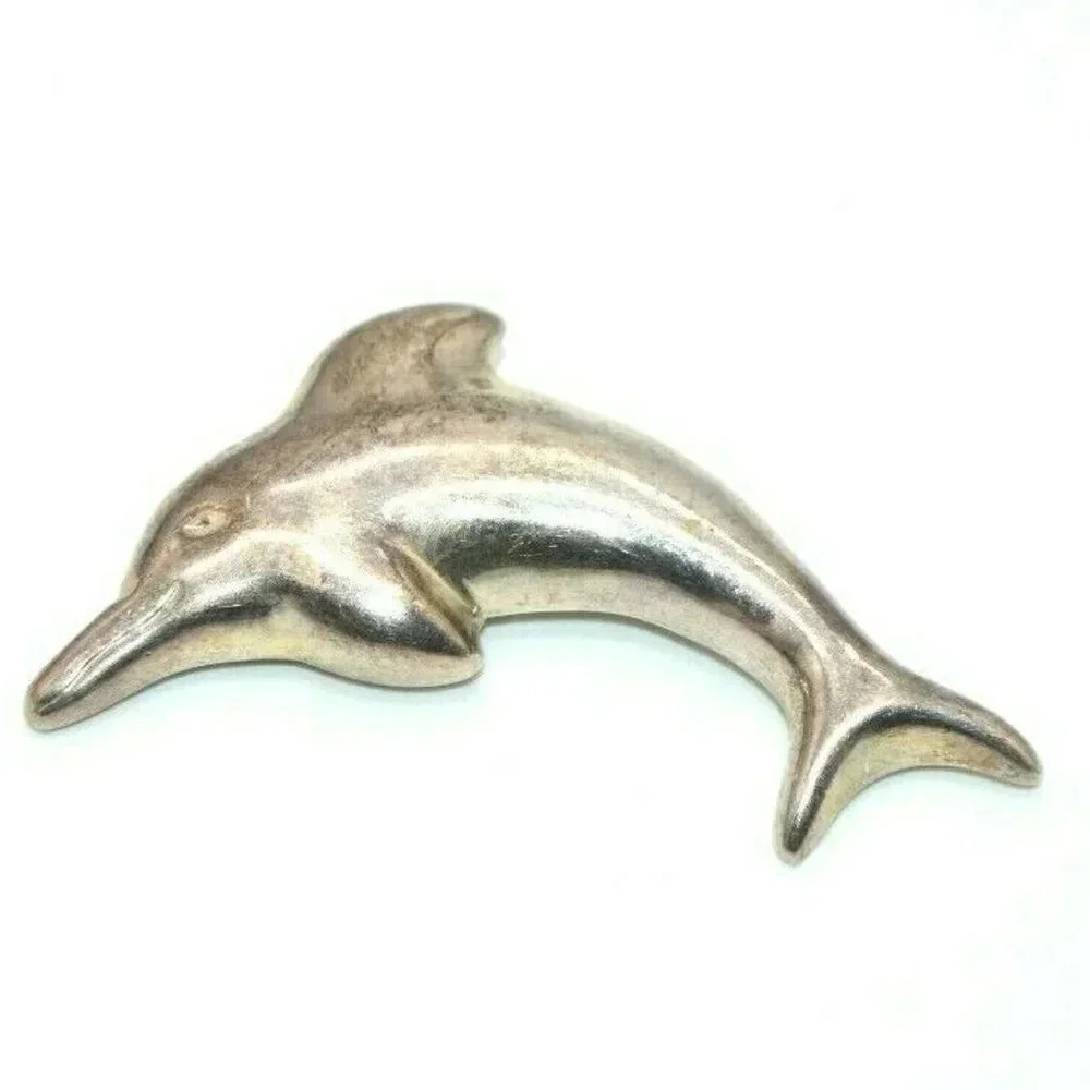 TM-114 Sterling Silver Mexico Dorado Dolphin Large